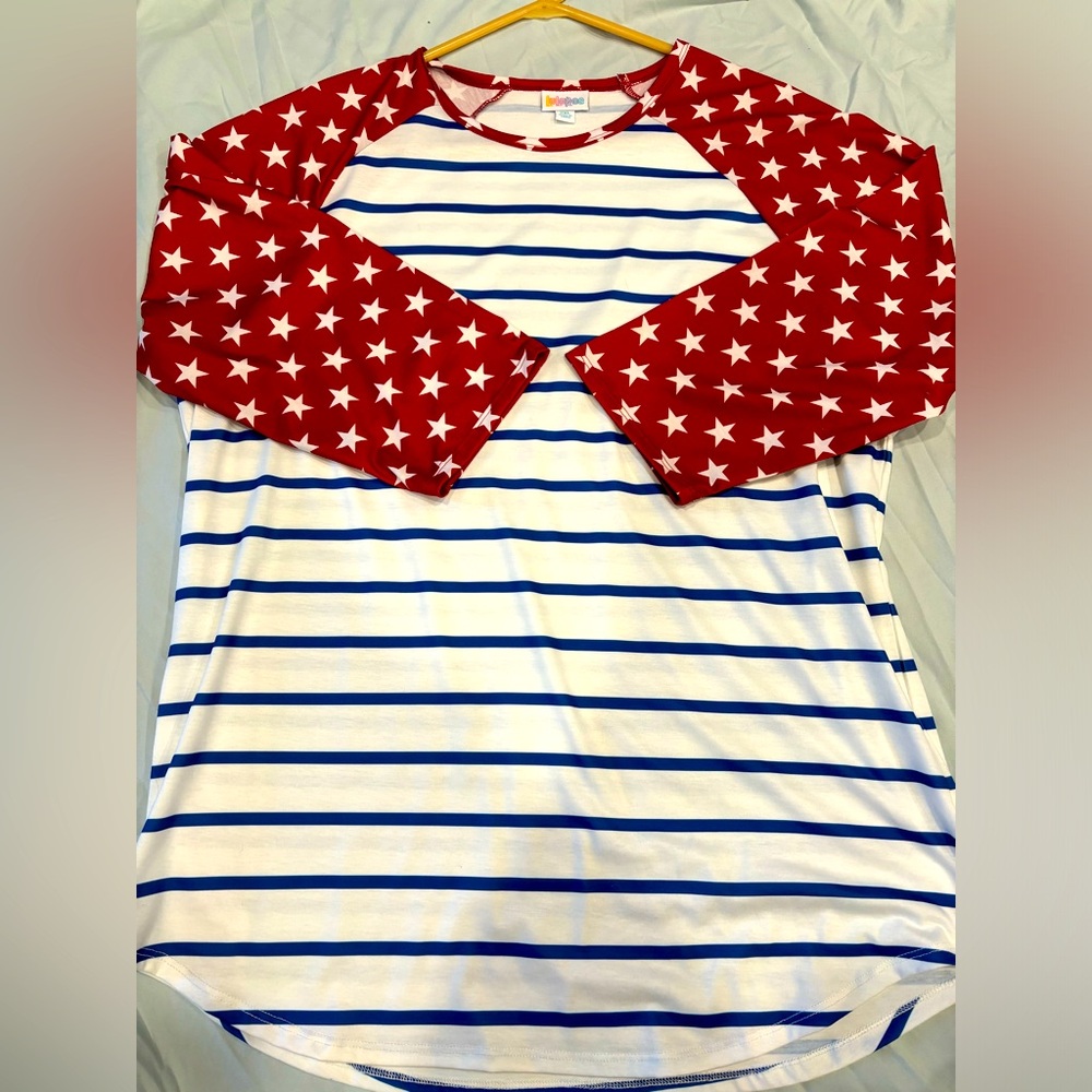 Lularoe Americana Randy Shirt Size 2X